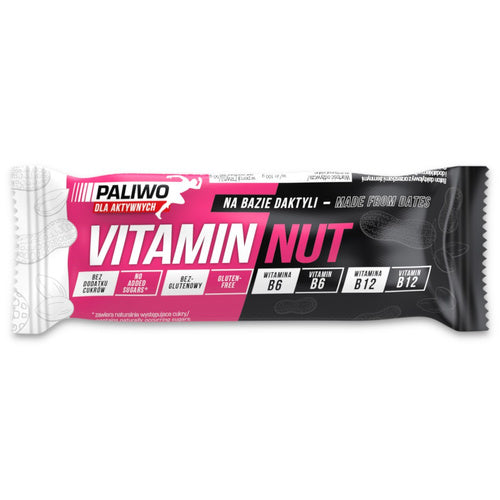 Baton vitamin nut z witaminami b6 i b12 bezglutenowy 50 g - Paliwo Dla Aktywnych