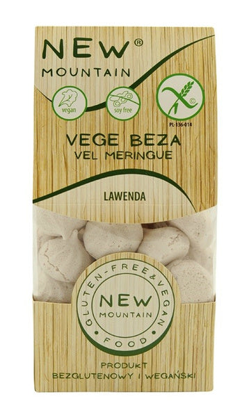 Bezy wegańskie lawendowe bezglutenowe 50 g - New Mountain