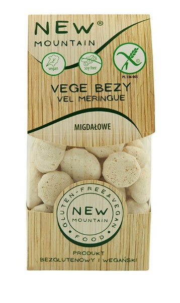 Bezy wegańskie migdałowe bezglutenowe 70 g - New Mountain