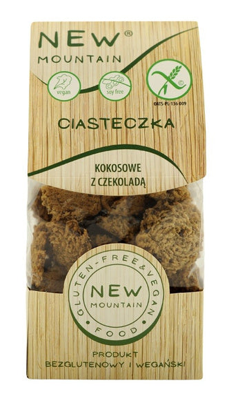 Ciastka owsiano czekoladowo kokosowe bezglutenowe 220 g - New Mountain