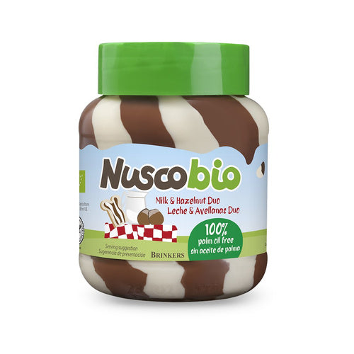 Krem duo orzechowo - Kakaowo - Mleczny Bio 400 G - Nuscobio (EKO)