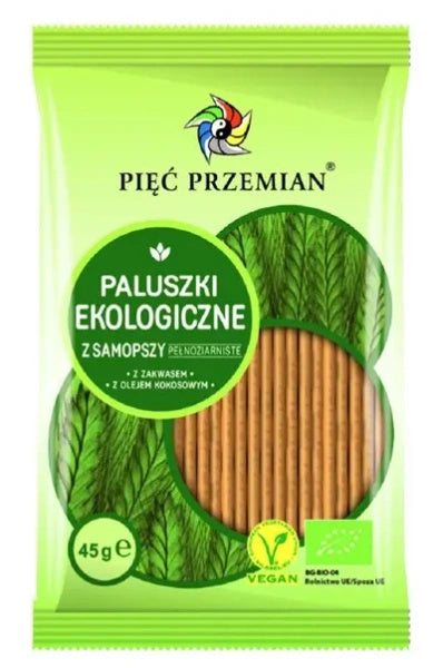 Paluszki z samopszy pełnoziarniste 45 g - Pięć Przemian (EKO)