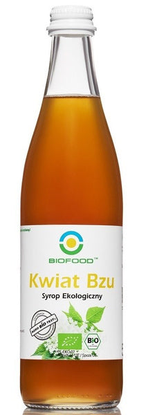 Syrop z kwiatów czarnego bzu bezglutenowy 500 ml - Bio Food (EKO)