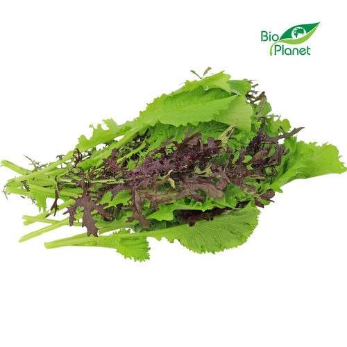 musztardowiec świeży niemyty bio (polska) (około 0,10 kg)