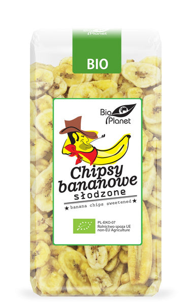 Chipsy bananowe słodzone 150 g - Bio Planet (EKO)