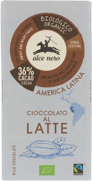 Czekolada mleczna fair trade 100 g - Alce Nero (EKO)