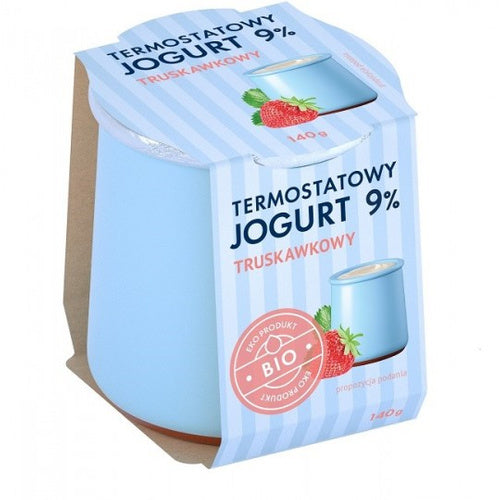 Jogurt termostatowy truskawkowy 9 %  140 g - Yömleko (EKO)
