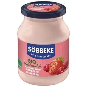 Jogurt truskawka malina kremowy 500 g - Sobbeke (EKO)
