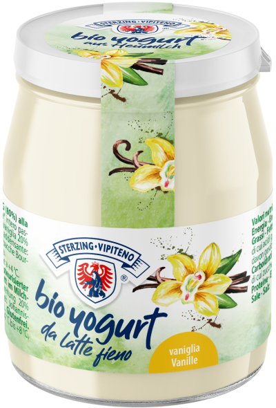 Jogurt waniliowy z mleka siennego bezglutenowy 150 g - Sterzing-Vipiteno (EKO)