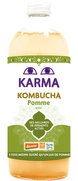 Kombucha z jabłkiem fair for life 1 l - Karma Kombucha (EKO)