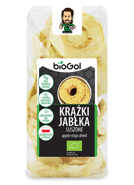 Krążki jabłka suszone bezglutenowe 50 g - Biogol (EKO)