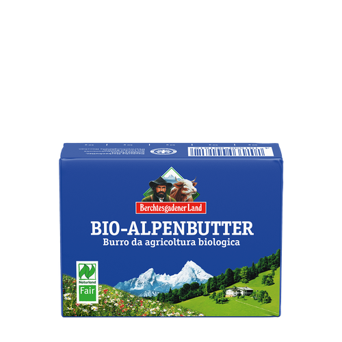 Masło alpejskie 82 % 250 g - Berchtesgadener Land (EKO)