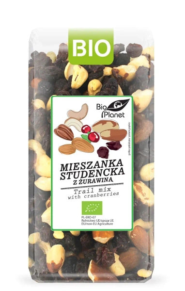 Mieszanka studencka z żurawiną 400 g - Bio Planet (EKO)