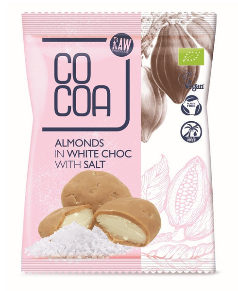 Migdały w białej polewie z solą 70 g - Cocoa (EKO)