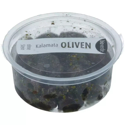 Oliwki czarne kalamata bez pestek z ziołami 80 g - Bio Verde (EKO)