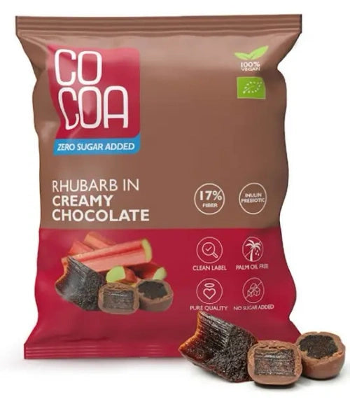 Rabarbar w czekoladzie creamy 70 g - Cocoa (EKO)