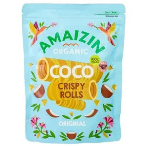 Rollsy chrupiące rurki kokosowe bezglutenowe 140 g - Amaizin (EKO)