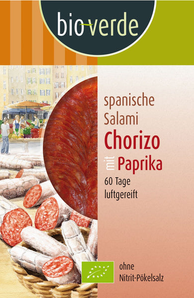 Salami chorizo z papryką plastry 80 g - Bio Verde (EKO)