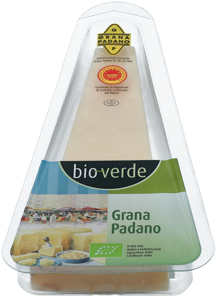 Ser twardy grana padano 125 g kostka - Bio Verde (EKO)