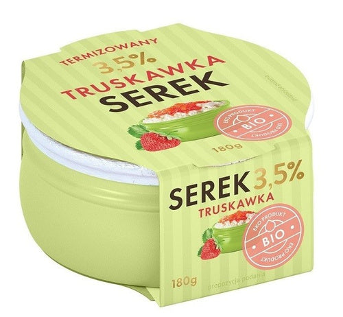 Serek truskawkowy termizowany 180 g - Yömleko (EKO)