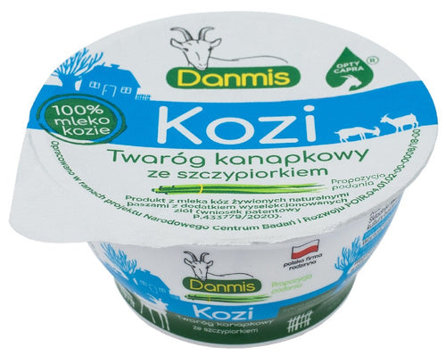 Twaróg kozi kanapkowy ze szczypiorkiem 150 g - Danmis
