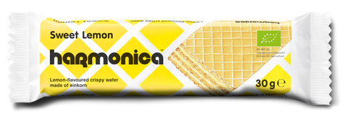 Wafelek z samopszy z kremem mleczno cytrynowym 30 g - Harmonica (EKO)