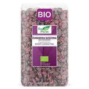 Żurawina suszona cięta niesłodzona 1 kg - Bio Planet (EKO)